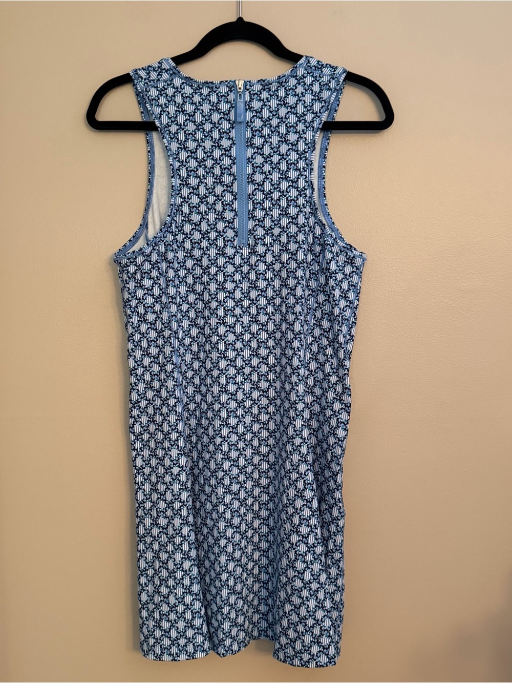 Addison Bay Floral Trellis Sleeveless Athletic Dress Blue White XL NWT - Picture 3 of 9